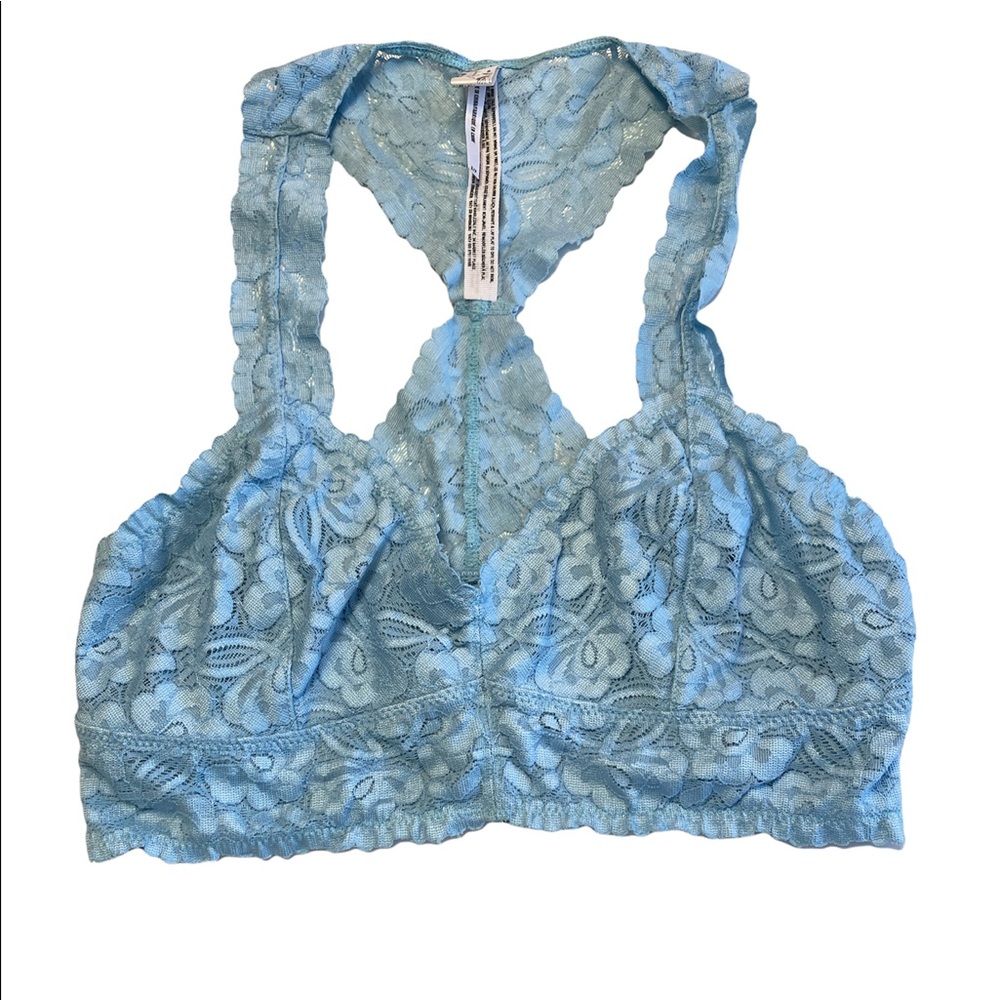 Intimately Free People Lace Bralette Small Blue